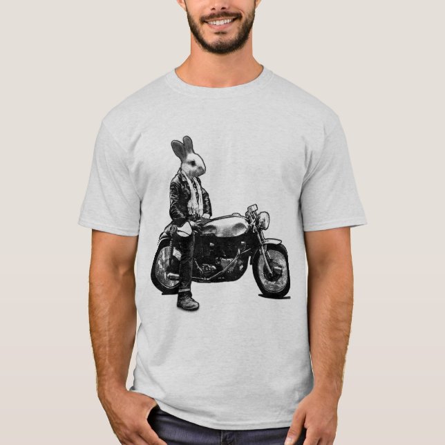 Camiseta Biker de conejo (Anverso)