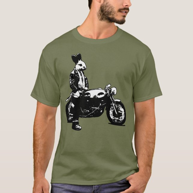 Camiseta Biker de conejo (Anverso)