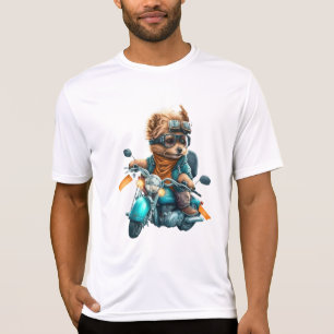 Camiseta Biker de perros Guay, lindo conductor de perro de 