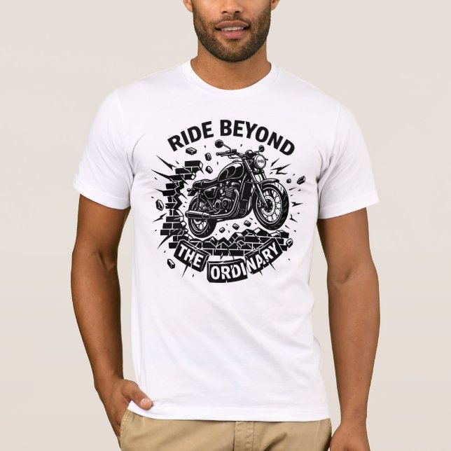 Camiseta Biker Freedom Break Boundaries (Anverso)