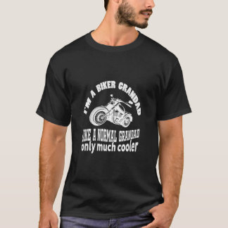 Camiseta BIKER GRANDAD, Mens Funny Motorbike Soy un flamant
