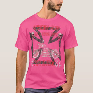 Camiseta Biker Rocker Motorcycle Bike Biking Racing Motorcy