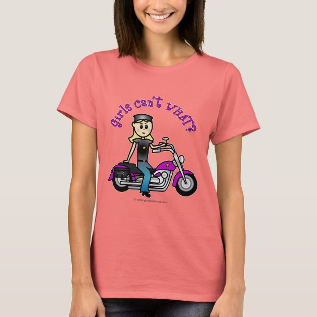 Camiseta Biker rubio (Anverso)