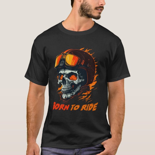 Camiseta Biker Skeleton Mystic Death Bone (Anverso)