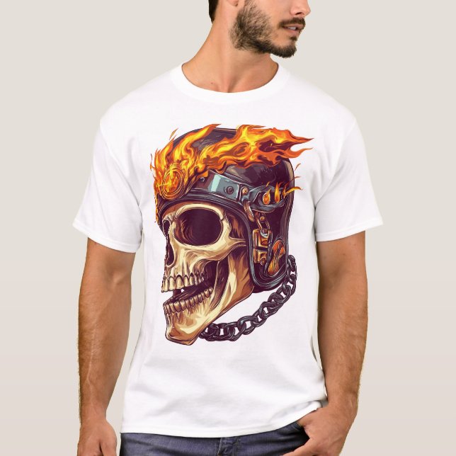 Camiseta Biker Skull Reaper (Anverso)