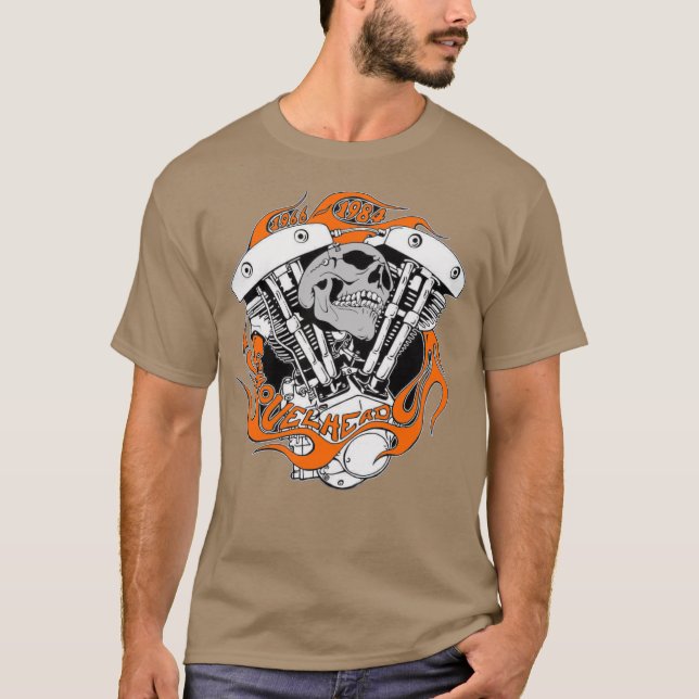 Camiseta Bikershirt - 1966 - 1984 Shovelhead (Anverso)