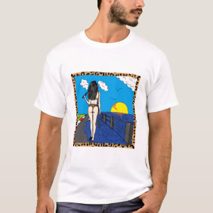 Camiseta Bikini pintado a mano