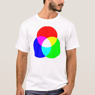 Camiseta bilateral del RGB y de CYM