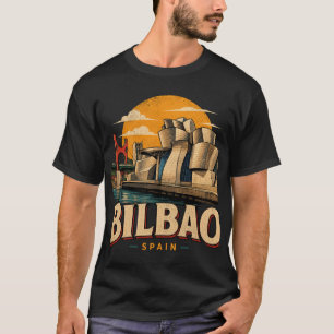 Camiseta Bilbao Vintage España Arte Viaje Lugar Emblemático