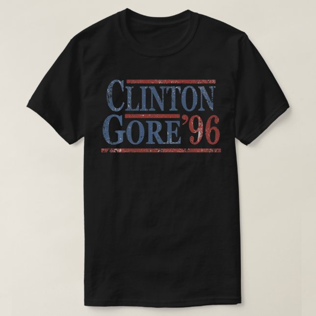 Camiseta Bill Clinton Al Gore (1996) (Diseño del anverso)