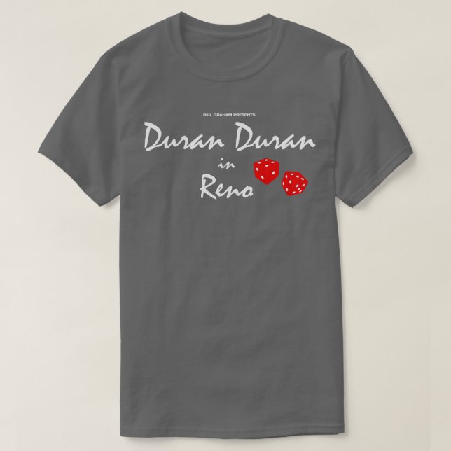Camiseta Bill Graham Presenta Duran Duran En Reno RARE (Diseño del anverso)