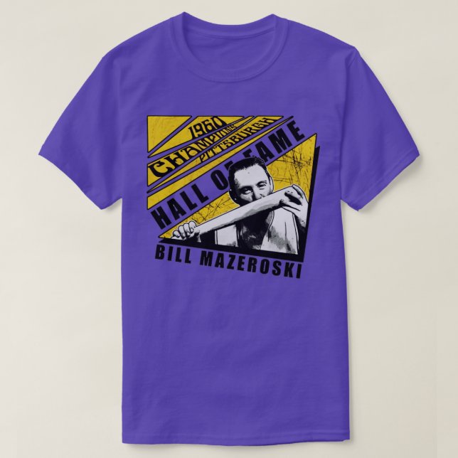 Camiseta Bill Mazeroski Pittsburgh Chopped (Diseño del anverso)