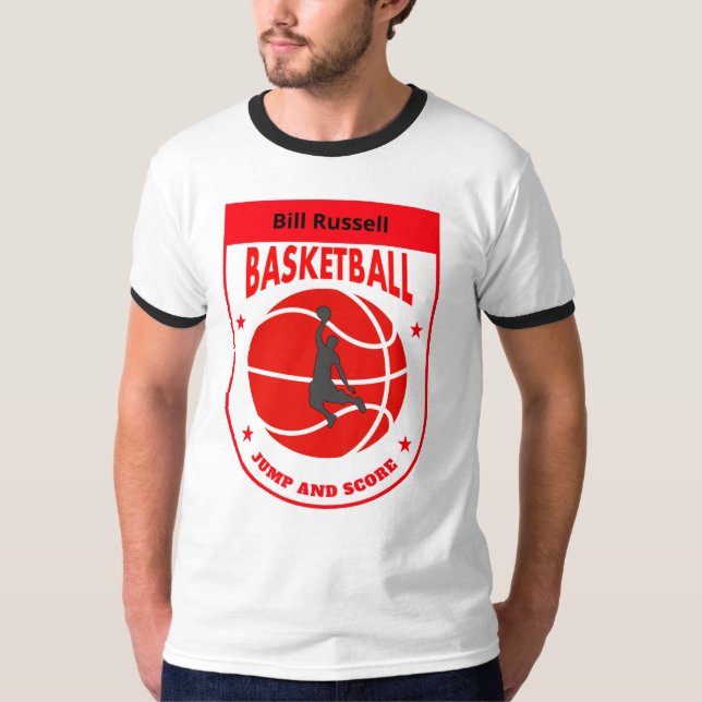 Camiseta Bill Russell BASKETBALL (Anverso)