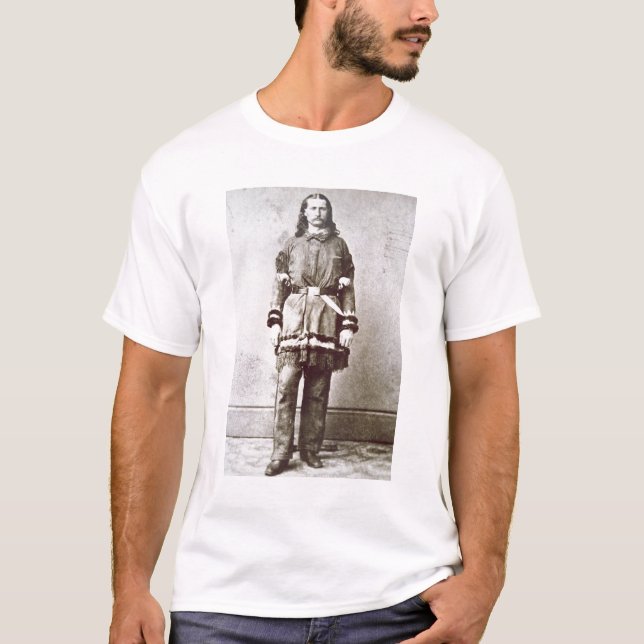 Camiseta "Bill salvaje" Hickok (1837-76) (foto de b/w) (Anverso)
