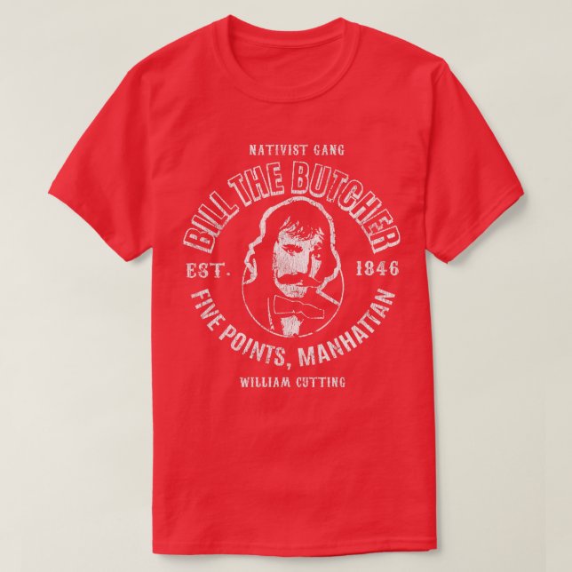 Camiseta Bill the Butcher Worn Out (Diseño del anverso)