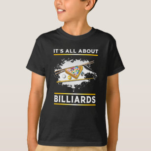 Camiseta Billar billar Billiards Snooker 8 bolas Gracioso r