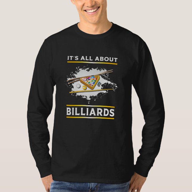 Camiseta Billar Billiard Pool Billiards Snooker 8 Ball Dive (Anverso)
