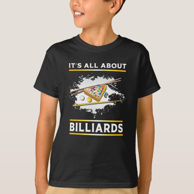 Camiseta Billar Billiard Pool Billiards Snooker 8 Ball Dive (Anverso)