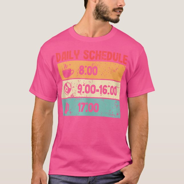 Camiseta Billar de billar de 9 bolas con horario diario Bil (Anverso)