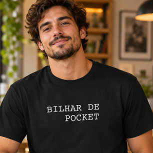 Camiseta Billar de Bolsillo Divertido Portugués