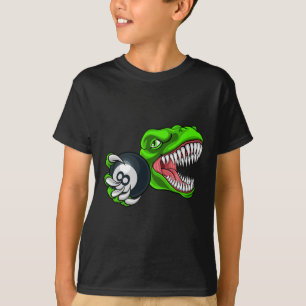 Camiseta Billar divertido T-rex Arte Billar Jugando Pool P