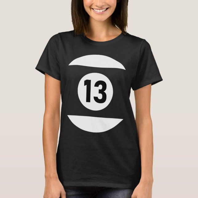 Camiseta Billar Ll 13 Coincidiendo Billiards Regalo Hallowe (Anverso)
