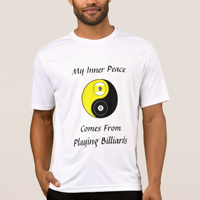 Camiseta billar para hombres (Anverso)