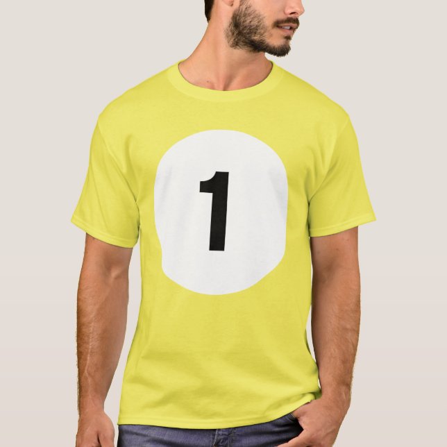 Camiseta Billar, Piscina, CA, Bolsa de billar #1 (Anverso)