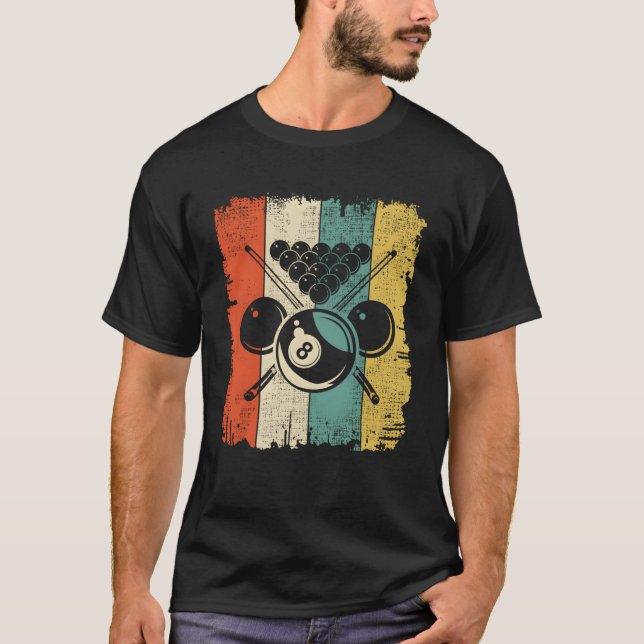 Camiseta Billar Pool Billar Equipo (Anverso)