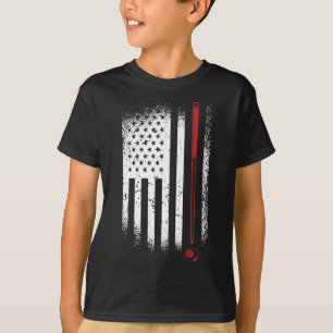 Camiseta Billar retro gráfico Billard Snooker Billard Cue 8