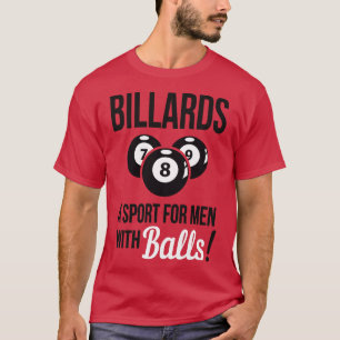 Camiseta Billar un deporte con bolas