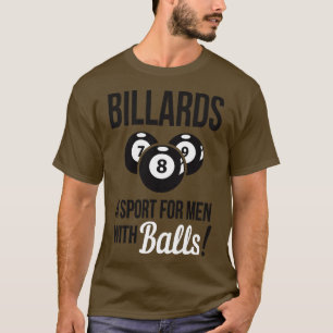Camiseta Billar un deporte con bolas