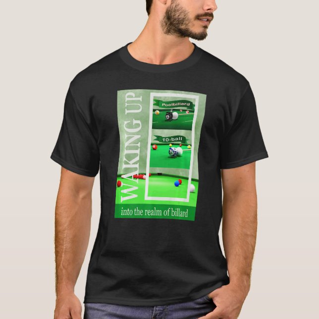 Camiseta Billard Para Los Jugadores De Snooker Y Pool (Anverso)
