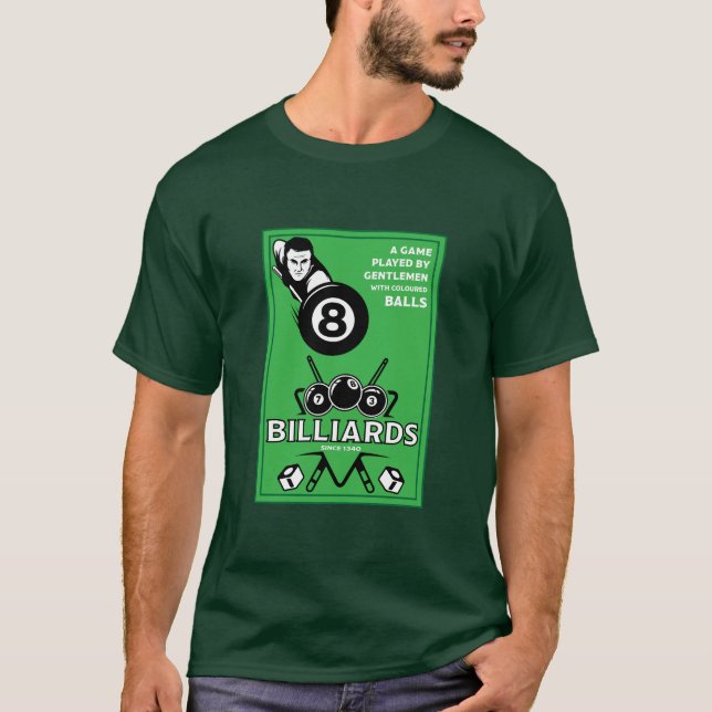 Camiseta Billares de bolsillo vintage (Anverso)