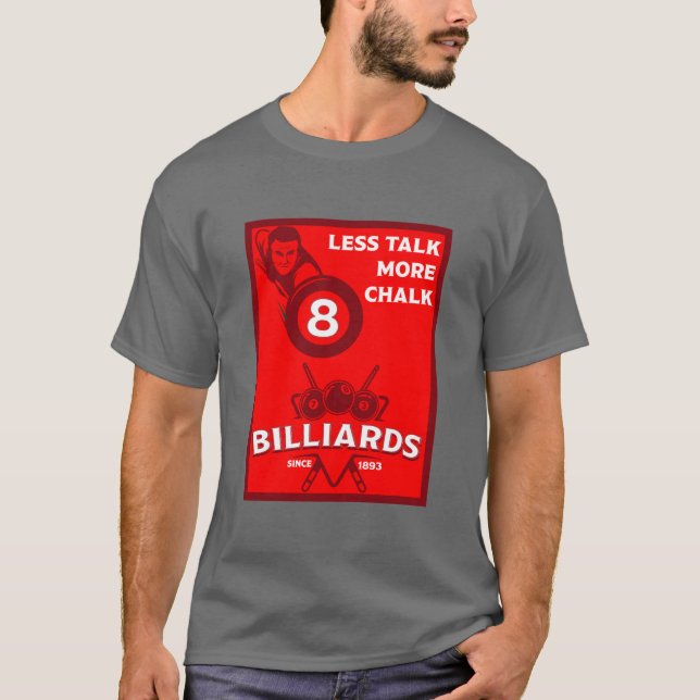 Camiseta Billares de bolsillo vintage (Anverso)