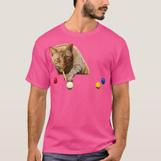 CAMISETA BILLARES DE LA PISCINA DE SNOOKER CAT