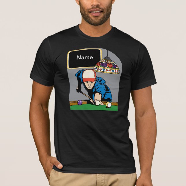 Camiseta Billares para hombre personalizados (Anverso)