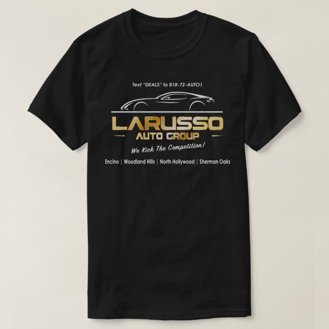 Camiseta Billboard Larusso Auto Group (Diseño del anverso)