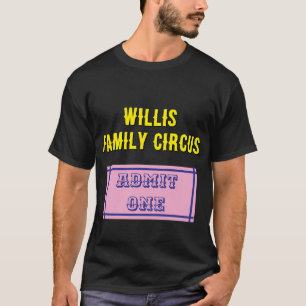 Camiseta Billete de Circo personalizado - Admite uno famili