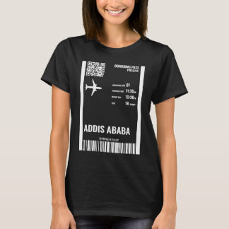 Camiseta Billete de la aerolínea con tarjeta de embarque de