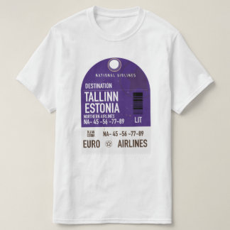 Camiseta Billete de viaje de Tallín Estonia