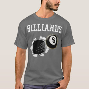 Camiseta Billetes , 8 bolas, tiburón de piscina, deportes d