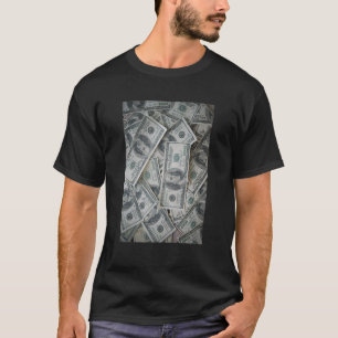Camiseta Billetes de 100 dólares Dinero moneda EE. UU. Dóla