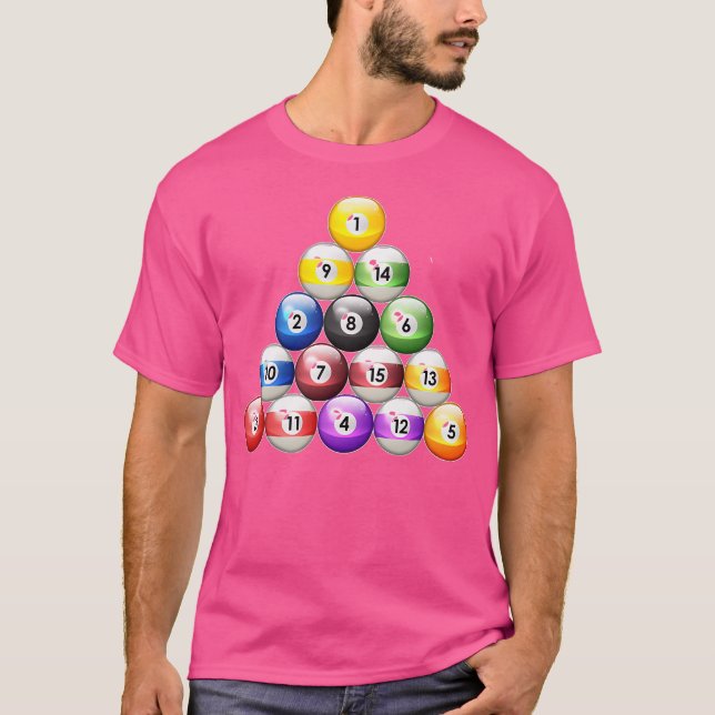 Camiseta Billetes de rack de pool (Anverso)
