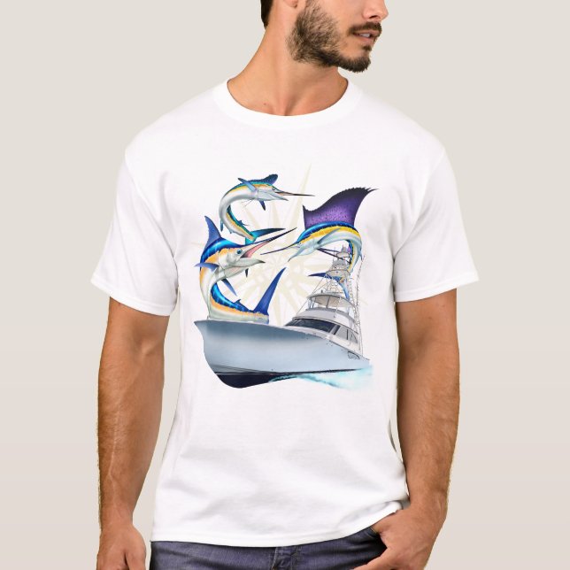 Camiseta Billfish offshore - Blue Marlin, Sailfish, Mahi Ma (Anverso)