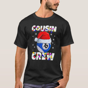 Camiseta Billiard 10 Ball Play Pool Cousin Crew Navidades L
