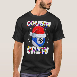 Camiseta Billiard 10 Ball Play Pool Cousin Crew Navidades L