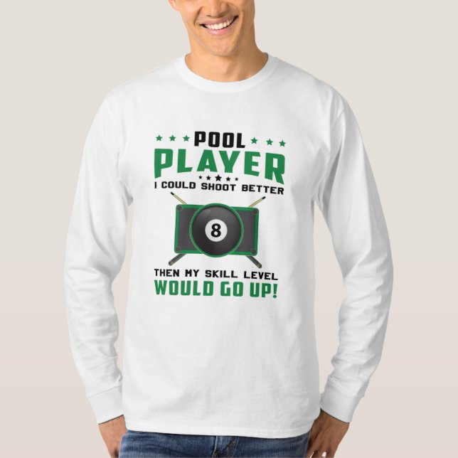 Camiseta Billiard 8 Ball Billiards Gift Idea (Anverso)