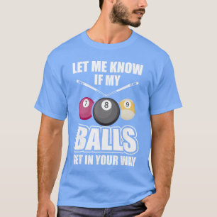 Camiseta Billiard 8 Bola Juega Taco de Billar Snooker Gi