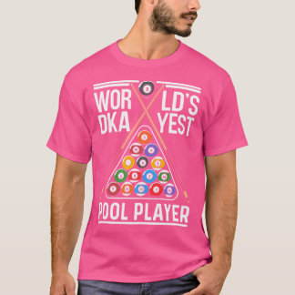 Camiseta Billiard Billiards, Jugador De Piscina Más Dacil D